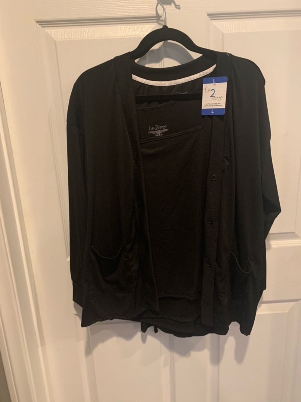 Live 2 Lounge 3-Piece Loungewear Set — Black